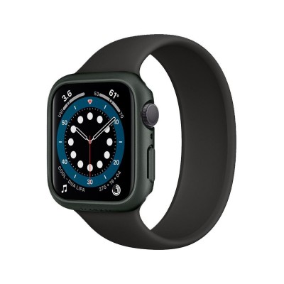 Husa Protectie Ceas Spigen Thin Fit Compatibila Cu Apple Watch 4 / 5 / 6 / SE ( 44mm ), Military Green